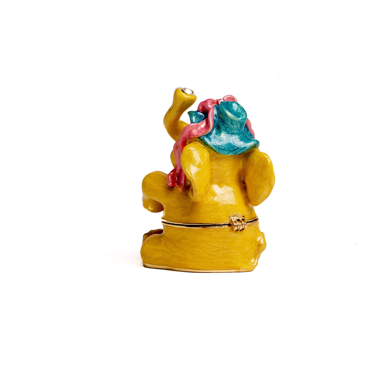Sitting Yellow Elephant-4
