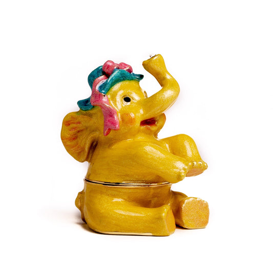 Sitting  Yellow Elephant-0
