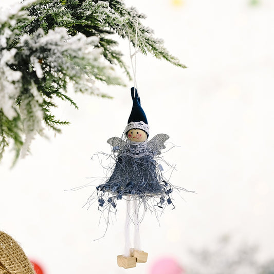 Christmas Decorative Products: Fluffy Girl Leg Hanging Pieces Creative New Little Angel Hanging Decoration Doll Hanging Pieces