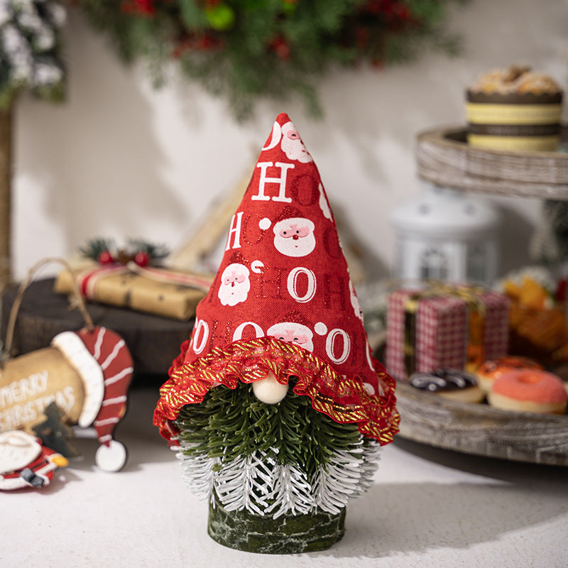 New Christmas Decoration Products Creative Christmas Tree Dwarf Doll Ornament Christmas Tree Faceless Doll
