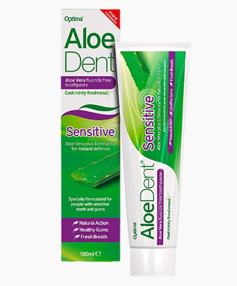 Aloe Dent Sensitive Aloe Vera Fluoride Free Toothpaste 100ml