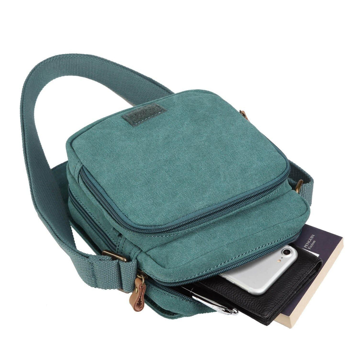 Canvas Flap Crossbody Bag | TRP0239-3